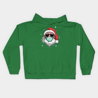 Santa Face Mask Kids Hoodie